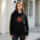 Black hoodie with pizza pentagram graphic design