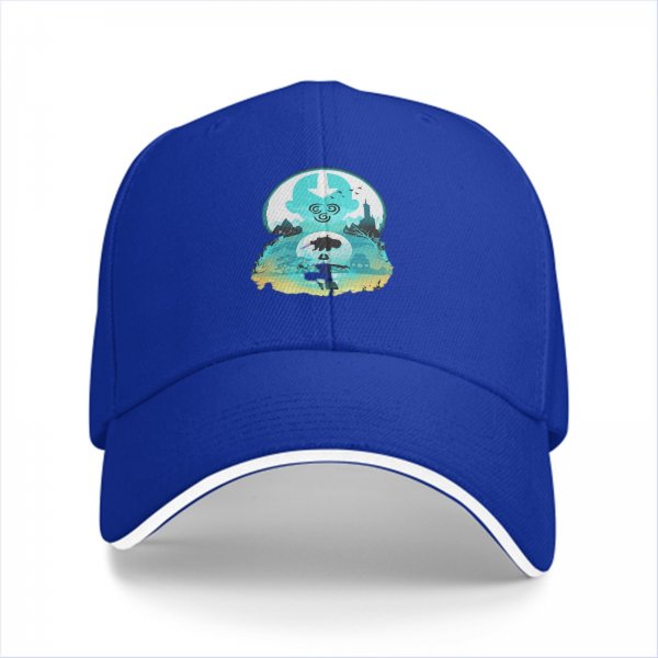 Avatar Themed Black Baseball Cap With Airbender Artwork