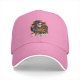 Black baseball cap with spooky sugar skeleton pumpkin graphic