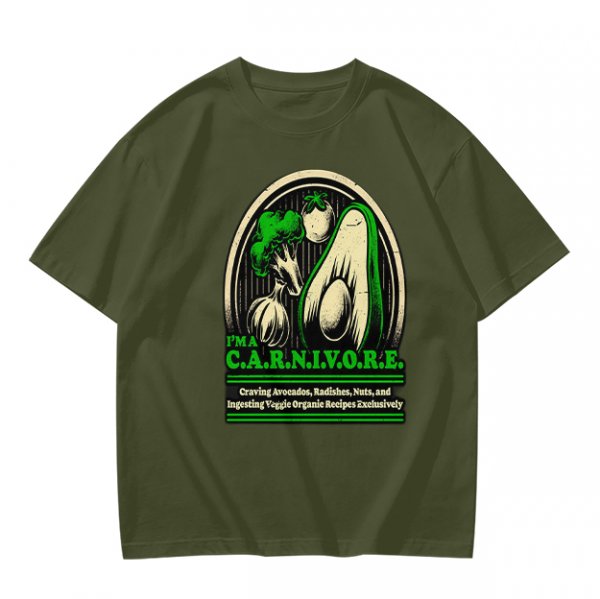 I'm a Carnivore Funny Vegetable Graphic T-Shirt