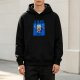 Black hoodie with Gear Five Luffy graphic print