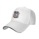Black Baseball Cap With Ramen Raccoon Graphic Print