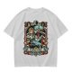 Olive green t-shirt featuring The Goblin King tarot-style artwork