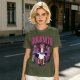 Olive Graphic T-Shirt Featuring Duckneto Superhero Duck Art