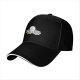 Black baseball cap with cute octopus holding colorful cards print