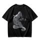 Olive Green T-Shirt With Black Cat Peeking From Knight Helmet Art