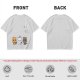 Olive T-Shirt With Cute Kitten Illustrations And Text Print