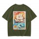 One Piece Going Merry Ship Stamp Graphic T-Shirt