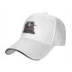 Black Baseball Cap With Giant Monster Cat Cityscape Art Print