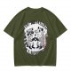Olive T-Shirt With Raccoon and Opossum Weird Love Graphic